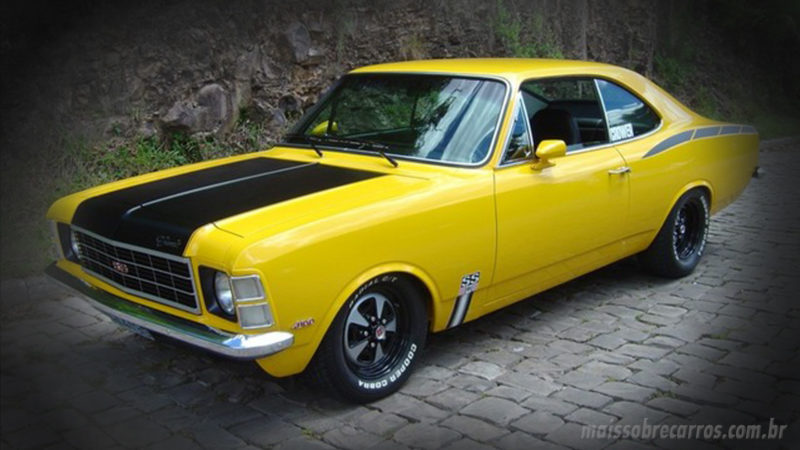 Chevrolet Opala - Uma Lenda Automotiva Brasileira INSUBISTITUÍVEL 8 opala amarelo